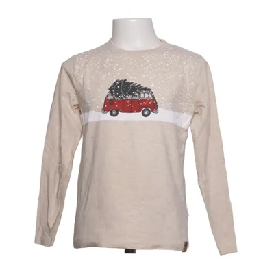 Long sleeve T-shirt (Beige, Multicolored) from Minymo Cotton, Elastane, Polyester