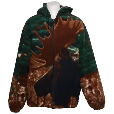 Fleece jacket (Green, Brown, Multicolored) from Ysroma Cotton, Polyester