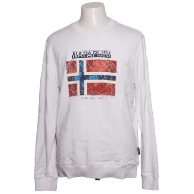 Sweatshirt (White, Multicolored) from Napapijri Cotton, Elastane