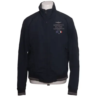 Bomberjacke (Blau) von Aeronautica Militare Baumwolle, Polyamid, Polyester