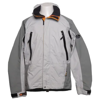 Outdoor jacket (Gray, White) from Odlo Elastane, Polyamide, Polyester