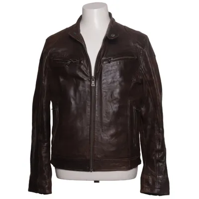 Veste en cuir (Marron) de Gipsy Coton, Cuir, Polyester