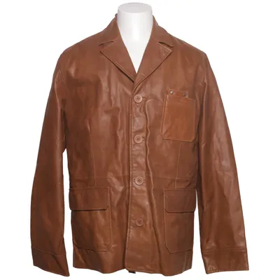 Läderjacka (Brun) från Blend Skinn, Polyester