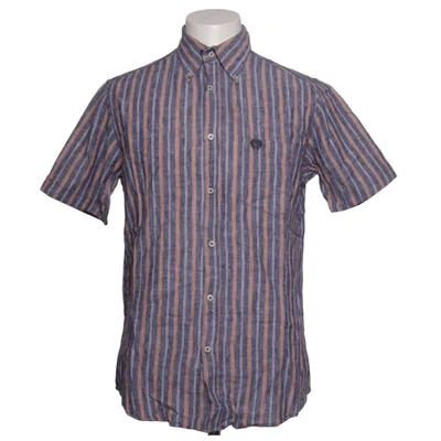 Short sleeve shirt (Blue, Orange, White) from Ascot Sport Cotton, Linen
