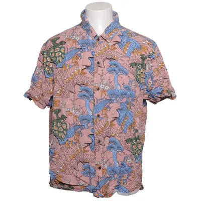 Short sleeve shirt (Pink, Multicolored) from H&M Man Lyocell