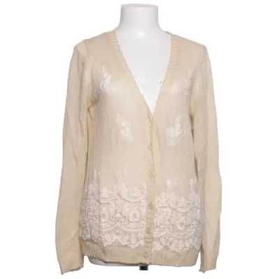 Cardigan (Beige, Wit) van Julie Acryl, Wol