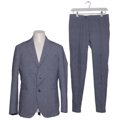 Jakkesæt (Blå, Grå) fra Doppelgänger Linned, Polyester, Viscose
