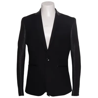 Blazer (Black) from Jeel Cotton, Elastane, Polyester