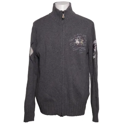 Cardigan (Gray) from La Martina Polyamide, Wool