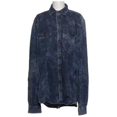Denim shirt (Blue) from Emilio Adani Cotton, Elastane, Polyester
