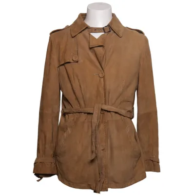 Leather jacket (Brown) from Fratelli Rossetti Acetate, Leather, Polyester