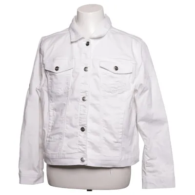 Veste en jean (Blanc) de Cappuccini Coton, Élasthane, Polyester