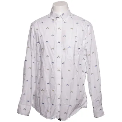 Shirt (White, Multicolored) from Charles Tyrwhitt Cotton