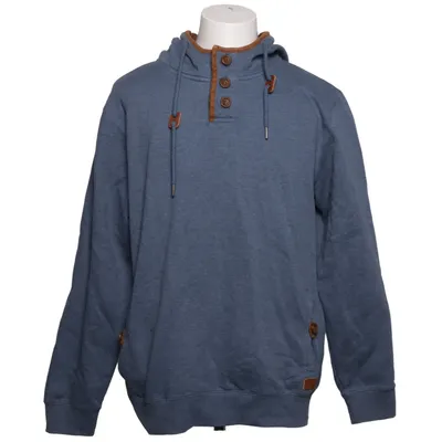 Hoodie (Blue, Brown) from Blend Cotton, Polyester
