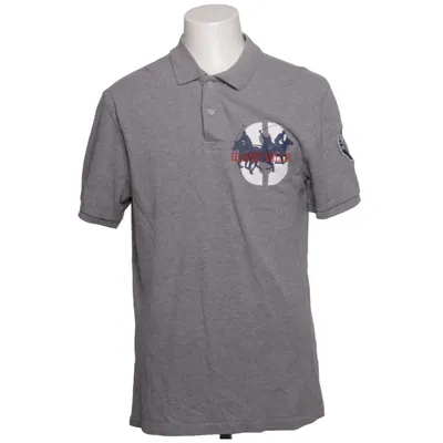 Poloshirt (Grijs) van Harvey Miller Katoen, Polyester
