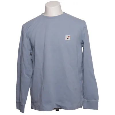 Langærmet t-shirt (Blå) fra Manguun Bomuld, Polyester