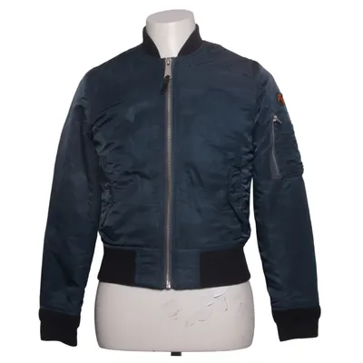 Bomber jacket (Blue) from Schott Cotton, Polyamide, Polyester