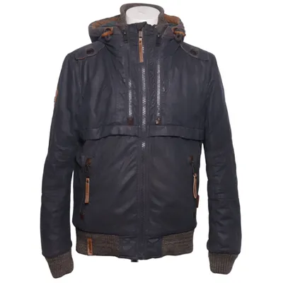 Winter jacket (Gray) from Naketano Cotton, Polyamide, Polyester