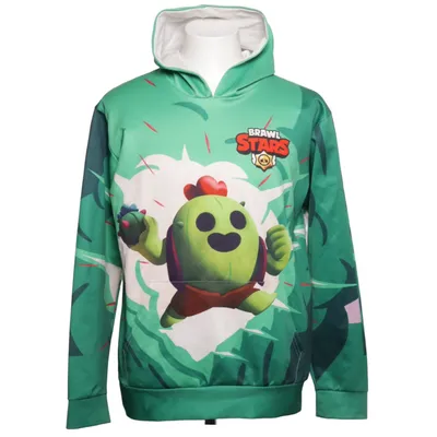 Hoodie (Green, White, Multicolored) from Brawl Stars