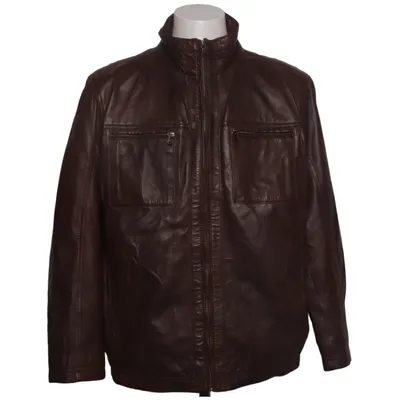 Lederjacke (Braun) von Walbusch Baumwolle, Leder, Polyester