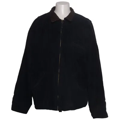 Jacket (Blue) from Blue One Cotton, Leather, Polyamide, Polyester