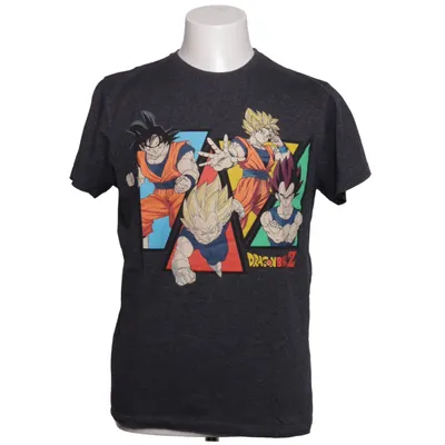 T-shirt (Gris, Multicolore) de Dragon Ball Z Coton, Polyester