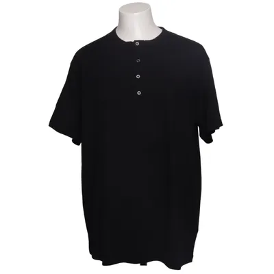 Henley shirt (Zwart) van WOB Katoen