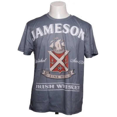 T-shirt (Grijs) van Jameson Elastaan, Polyester