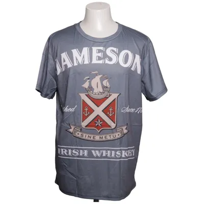 T-shirt (Grijs, Meerkleurig) van Jameson Elastaan, Polyester