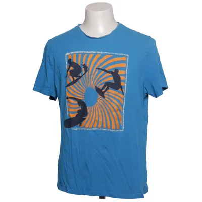T-shirt (Blå, Orange) fra OVS Bomuld