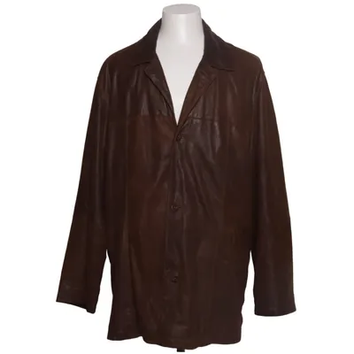 Leather jacket (Brown) from Trapper Polyester