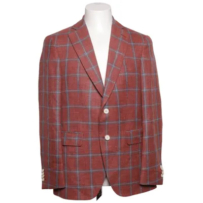 Blazer (Rouge, Bleu) de Scabal Cupro, Lin, Soie, Viscose, Laine