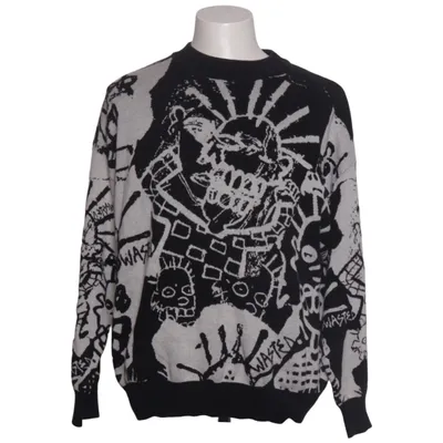 Sweater (Black, White) from Wasted Paris Acrylic, Cotton