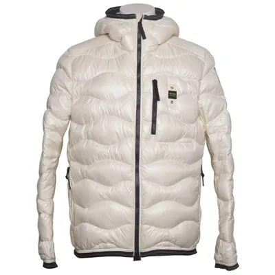 Daunenjacke (Weiß) von Blauer. USA Daune, Feder, Polyamid