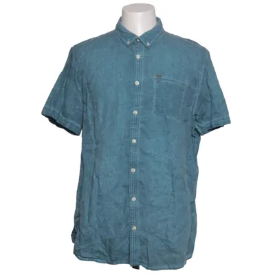 Chemise à manches courtes (Bleu) de Emilio Adani Coton, Lin