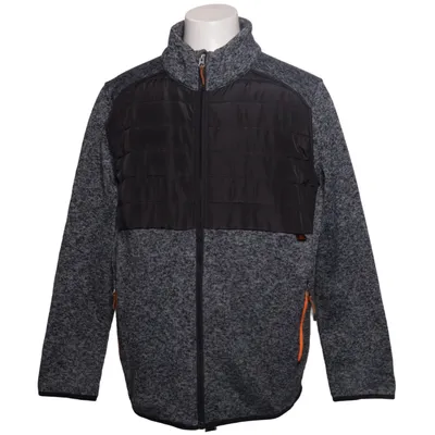 Fleecejakke (Grå, Sort, Orange) fra Sports Polyester