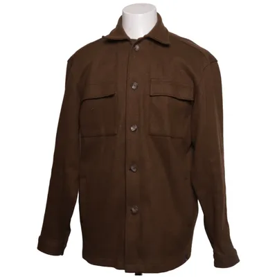 Overshirt (Brown) from Boggi Milano Polyamide, Wool