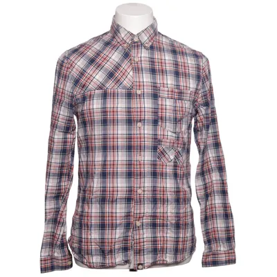 Shirt (Blauw, Rood, Wit) van Pretty Green Katoen