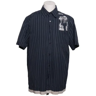 Kortärmad skjorta (Blå, Vit) från Southern Bomull, Polyester