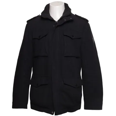 Coat (Gray) from Angelo Litrico Polyester, Wool