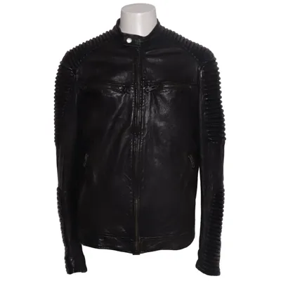 Veste en cuir (Noir) de Be Edgy Coton, Cuir, Polyester