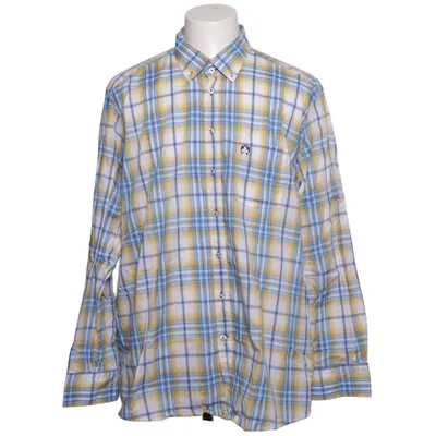 Button down shirt (Blue, Yellow, White) from Claudio Campione Cotton