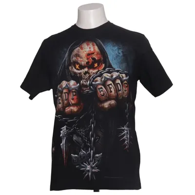 T-shirt (Black, Multicolored) from Spiraldirect Cotton