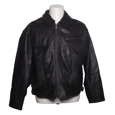 Leather jacket (Black) from Trapper Acetate, Leather, Polyamide