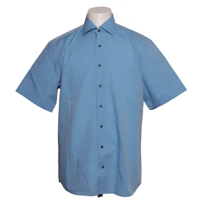 Chemise à manches courtes (Bleu) de Eterna Coton