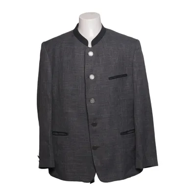 Blazer (Gray) from Tofana Linen, Polyester, Wool