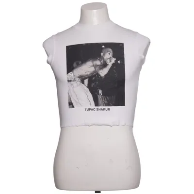 T-shirt (Hvid) fra 2Pac Bomuld, Elastan