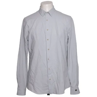 Shirt (Blue, White) from Cast Iron Cotton, Polyester