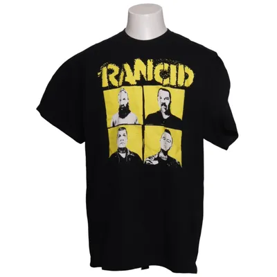 T-shirt (Svart, Gul) från Gildan Bomull