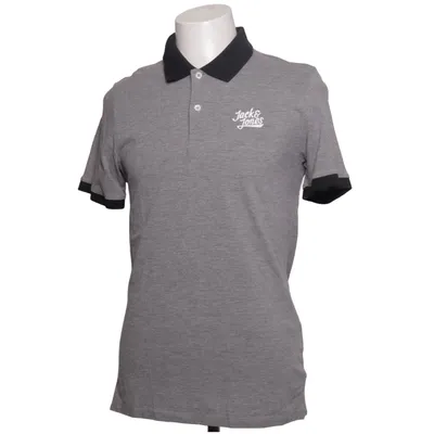 Poloshirt (Grau, Schwarz) von Jack & Jones Originals Baumwolle, Viskose